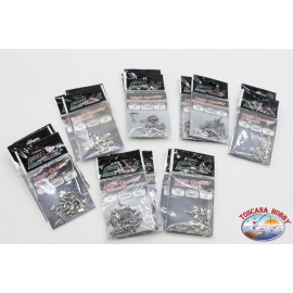 Swivel with carabiner Fishing FLY-Lot 21 PCs. Assorted size LT.32