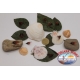 10 Ancorette montate con piume e filamenti, VMC con occhiello size 14 FC.AC15