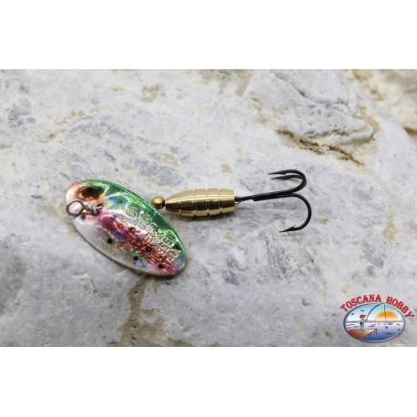 Cuchara de pesca giratoria Pantera Martin craft con gancho triple 3gr