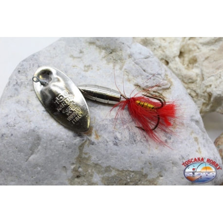 Rotating fishing spoon Panther Martin craft feathered treble hook 15gr