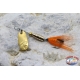 Rotating fishing spoon Mini shine Artigianale craft fishhook feathered 1.5 gr