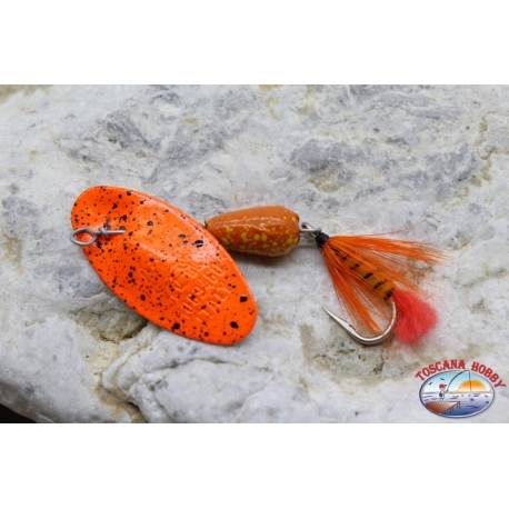 Cuchara de pesca giratoria Pantera Martin anzuelo artesanal con plumas 4GR