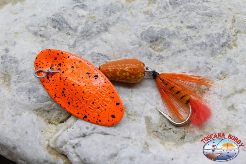 Martin Cucchiaino Pesca Rotante Panther Martin Artigianale Amo Piumato 4gr R.628 