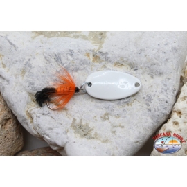 Spoon Peach wavy Panther Martin craft fishhook feathered 5gr