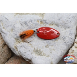 Spoon Peach wavy Panther Martin craft fishhook feathered 5gr