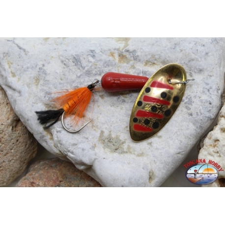 Rotating fishing spoon Panther Martin craft fishhook feathered 15gr