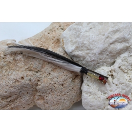 Trolling bait head with 8.5 cm feather-preview