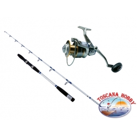 Canna DIP Dyna Inchiku Misura 1,80m Mulinello ALCEDO MAG III 8008