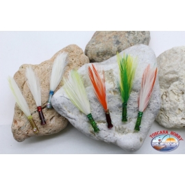 Trolling bait head with feather Simil 7 cm SIM.11