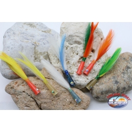 Lures Trolling Head Testina Poker with feather Simil from 8.5 cm SIM.20
