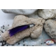 Appât à la traîne: tête d'anchois avec une plume violette de 7,5 cm