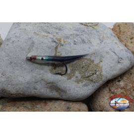 Craft bait 8cm with blue steel hook cod.74005 Mustad sz.1/0 R. 753