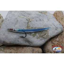 Appât artisanal 12cm avec hameçon en acier bleu cod.74005 Rue Mustad.1/0 Sur 756