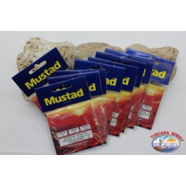 Mustad fishing lines 9 sachets of 3 hooks LT.13