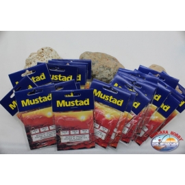 Mustad fishing line 24 sachets of 3 hooks LT.17