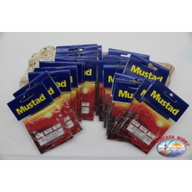 Ligne de pêche Mustad 24 sachets de 3 hameçons LT. 18