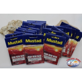 Mustad fishing line 24 sachets of 3 hooks LT.19