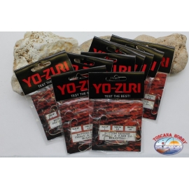Lignes de pêche de bolentino bol-Zuri 9 sachets de 3 hameçons LT. 22