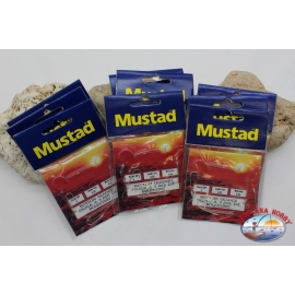 Mustad fishing lines 9 sachets of 3 hooks LT.15