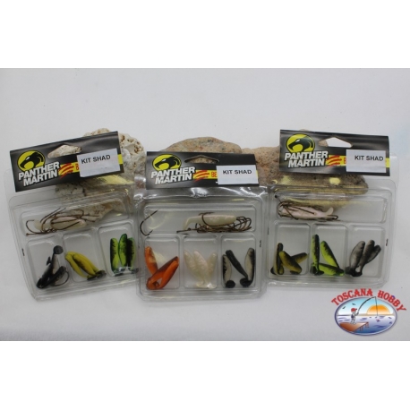 Kit Shad Panther Martin 3 confezioni colori assortiti