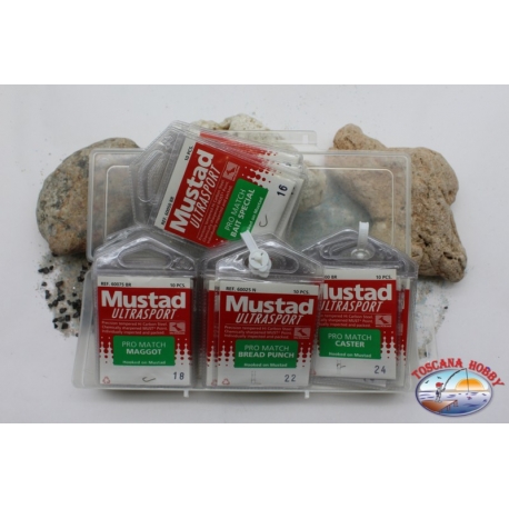 Mustad Fishing Hooks - 40 pcs Assorted Size-preview