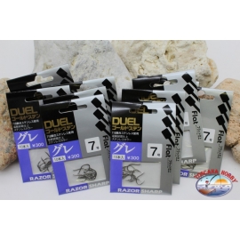 Duel size 7 Fishing Hooks with palet10 sachets of 10 pieces-1