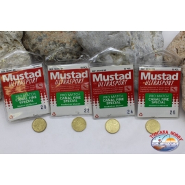 Hameçons de pêche Mustad - 100 pièces De Taille Assortie