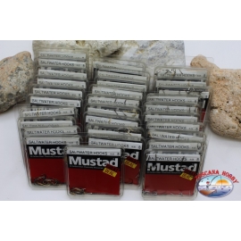 Anzuelos de pesca Mustad Amiater de sal Gran oferta tamaño 8-30 conf de 25 piezas