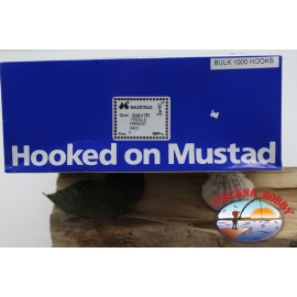 1 pack 1000 pcs treble hooks Mustad, cod. 35647R, No. 1 FC.E1A