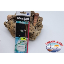 Sabiki Mustad holographique fil 0,30 longueur 135cm 5 ami sim.14 FC.A101