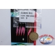 Sabiki Mustad rosa filo 0,30 lunghezza 135cm 5 ami mis.8 FC.A102