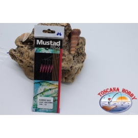 Sabiki Mustad fil rose 0,30 longueur 135cm 5 ami sim.10 FC.A103