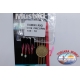 Sabiki Mustad pink wire 0,30 length 135cm 5 ami mis.10 FC.A103