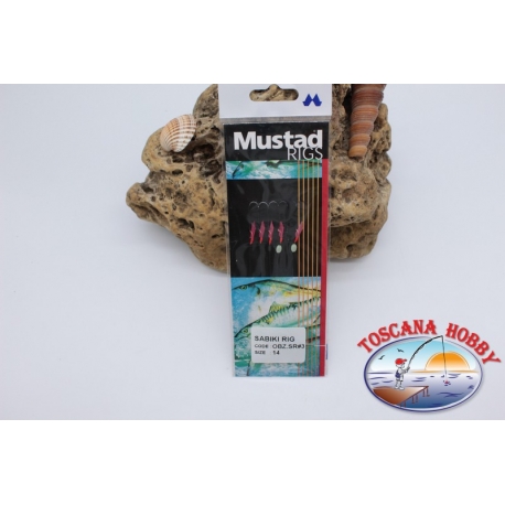 Sabiki Mustad rosa draht 0,30 länge 135cm 5 ami-mis.14 CF.A105