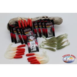 Stock Angelhaken Super Lock Bulk Special mit Gummis