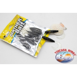 Confezione da 8 Phanter Bait  Phanter Martin col. clear/black glitter FC.P117