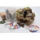Caja surtido con las ranas y los ratones de silicona de Yo-zuri 14cm + Mustad FC.C11