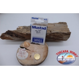 1 sachet de 12 pcs. des émerillons Mustad série 77503 sz. 22 FC.G33