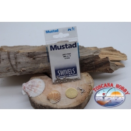 1 Bolsa de 6 unidades. de gira de la cruz-Mustad serie 77561 níquel sz. 4x5 FC.G64