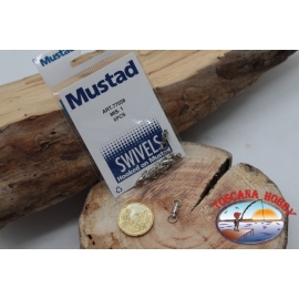 1 Bag of 6 pcs. of swivels Mustad series 77558 sz.1 FC.G113