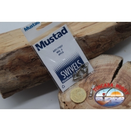 1 Packet of 4 pcs. of swivels hook Mustad series 77557 sz.2 FC.G131