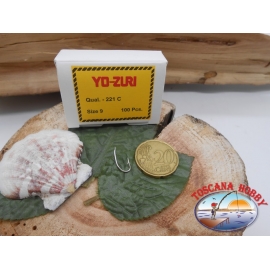 1 Packung mit 100 stück ami-Yo-zuri krumm cod. K521C sz.9 CF.A217