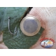 1 Paquete de 10 piezas Mustad-cod. 34007 sz.6 acero con corona FC.A222