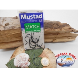 1 paquet de 10pcs Mustad cod. 496 sz.3/0 avec la poupée FC.A229