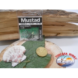 1 Pack of 10 pcs Mustad cod. 10650BLN sz.12 with the headstock FC.A238