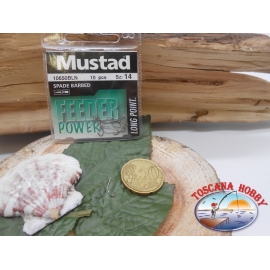 1 paquet de 10 pcs Mustad cod. 10650BLN sz.14 avec la poupée FC.A239