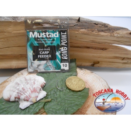1 Pack of 10 pcs Mustad cod. LP340 sz.10 with the headstock FC.A240