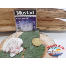 1 Pack of 10 pcs Mustad cod.10515NPBLN sz.16 with headstock FC.A244