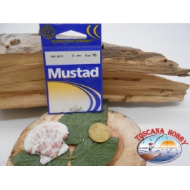 1 Pack de 10 uds Mustad-cod.221C sz.16 con cabezal FC.A246