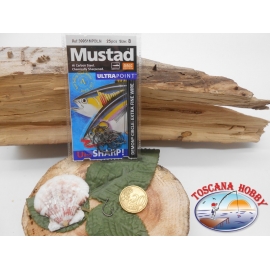 1 Pack de 25 pcs Mustad autoferranti œil de la morue.39951NPBLN sz.8 FC.A276